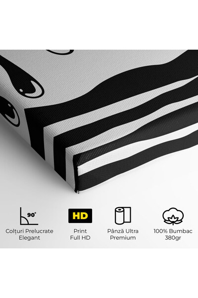 Arthub Canvas Painting, Bedroom And Living Room, Modern, Zebra Eye