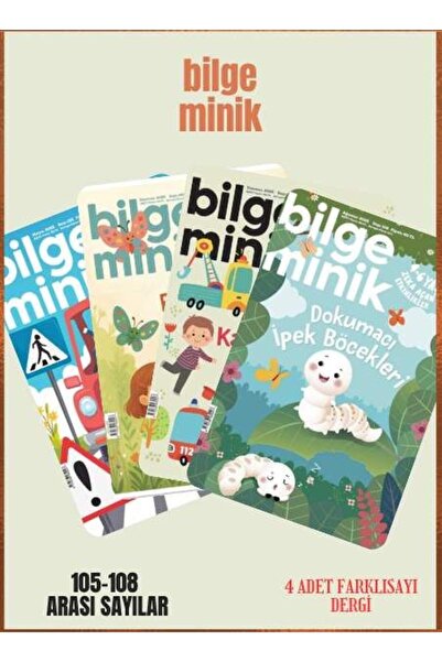 Bilge Minik Dergisi Bilge Minik 4 Adet Dergi (105-106-107-108 Sayılar)