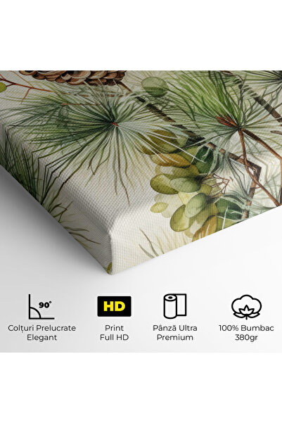 Arthub Canvas Painting, Bedroom And Living Room, Landscapes, Brown Cones