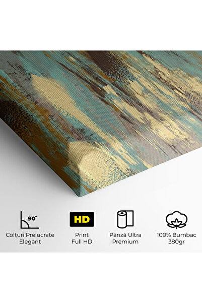 Arthub Tablou Canvas, Dormitor Si Living, Abstracte, Gold Spiral Points