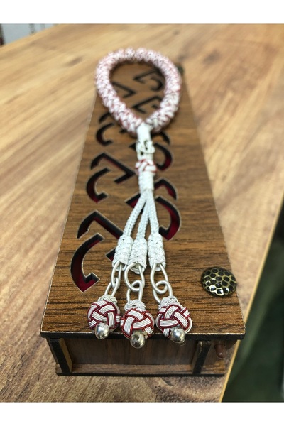 Black Sea Port Kazaz Hand Knitted 33 Red Beyza Prayer Beads