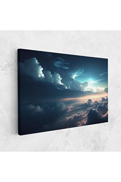 Arthub Canvas Painting, Bedroom And Living Room, Landscapes, Dark Clouds