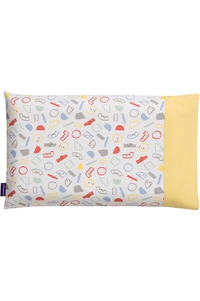 Clevamama غطاء وسادة كليفا فوم للأطفال الصغار، رمادي/أصفر