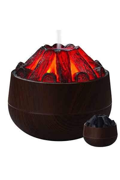 zola LED aroma diffuser, volcano effect, 2 modes, 30-50 ml/h, 300 ml tank, USB, 11.5x10.5 cm