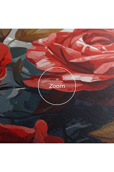 Arthub Canvas Painting, Bedroom And Living Room, Flowers, Beautiful Red Roses