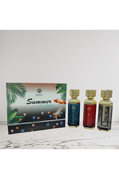 REFE مجموعة عطور صيفية 3 قطع بتصميم فاخر