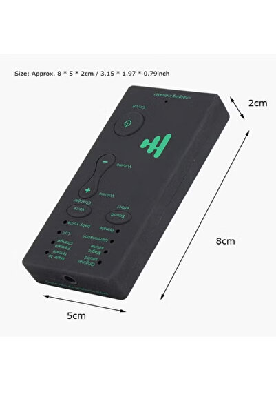 Generic Voice Changer Portable - Built-in Mic Sound Effect Device for Gaming, Live Broadcast, PC & Phones