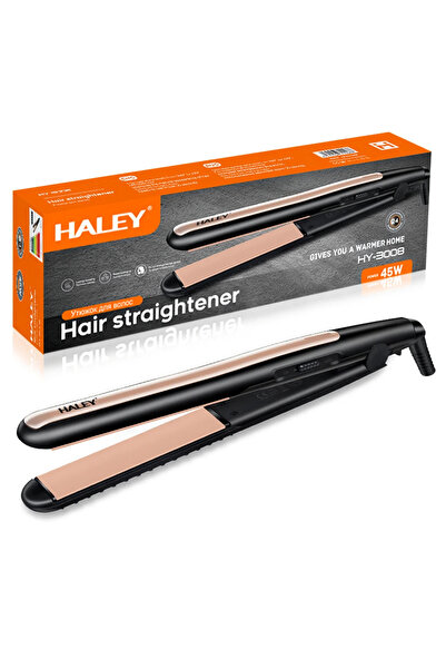 HALEY Placă de îndreptat părul HY-3008, 45W, 4 setări de temperatură (160°C – 220°C), încălzire rapidă în 30 de secunde