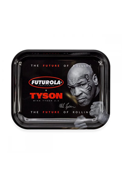 Tyson 2.0 Futurola x Set: Black Grinder Ø62mm + Purize 6mm Filters x33 + Rolling Tray 34x27.5cm