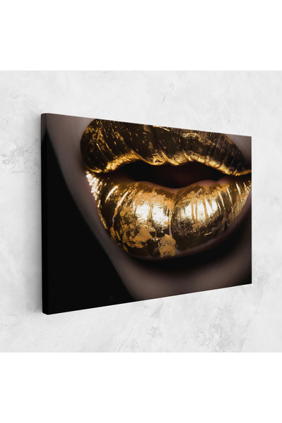 Arthub Tablou Canvas, Dormitor Si Living, Femei, Big Gold Lips