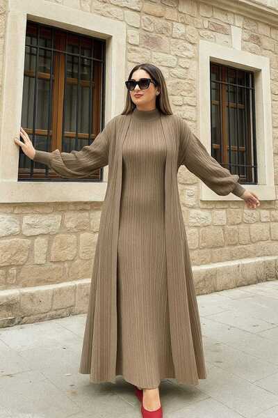 newmisal KADIN HIRKA ELBİSE İKİLİ TAKIM