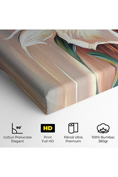 Arthub Canvas Painting, Bedroom And Living Room, Flowers, Abstract Lily Painting