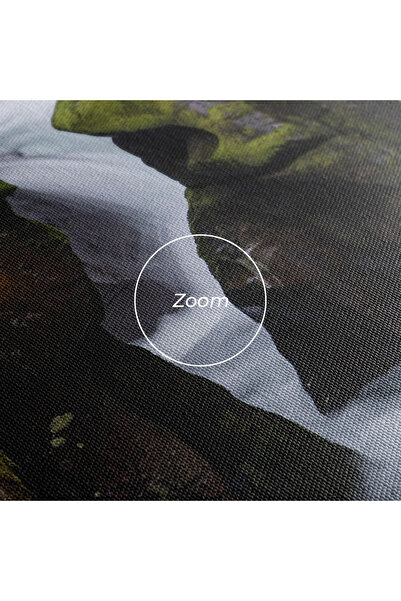 Arthub Canvas Painting, Bedroom And Living Room, Landscapes, Water Falling Forest