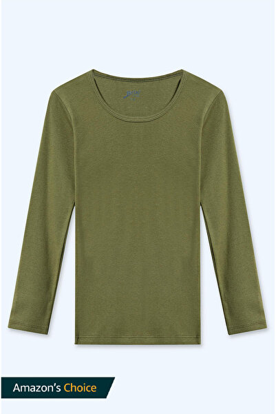 Brix Mânecă lungă pentru fetiță tricou culoare verde