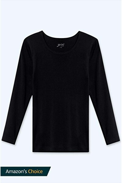 Brix Kız Çocuk Uzun Kollu T-Shirt Siyah Renk