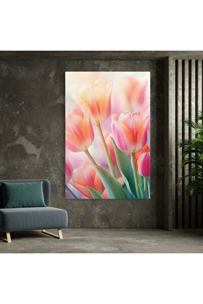 Arthub Canvas Painting, Bedroom And Living Room, Flowers, Dreamy Tulips
