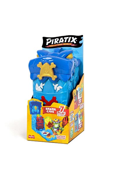 Piratix Set de joaca Pestera Secreta Rechin, cu figurine, Multicolor