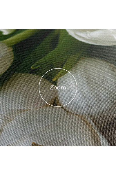 Arthub Canvas Painting, Bedroom And Living Room, Flowers, White Tulips Bouquet