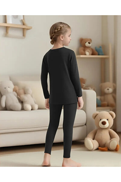 İXOMAN Boys' Cotton Winter Thermal Underwear Leggings Long Sleeve Bottom Top Set