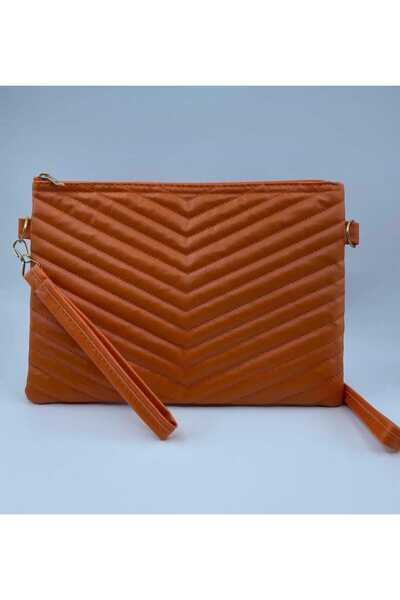 Qulothes Kapitoneli Düz Zarf Model Kadın Çanta