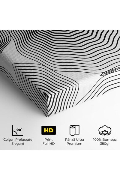 Arthub Canvas Painting, Bedroom And Living Room, Modern, Black Line Art