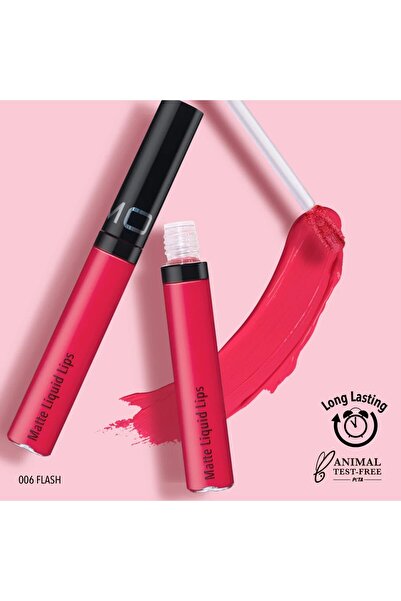 MOİRA أحمر شفاه سائل غير لامع (006، فلاش)