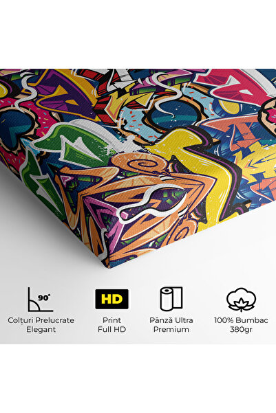 Arthub Canvas Painting, Bedroom And Living Room, Modern, Graffiti Letters