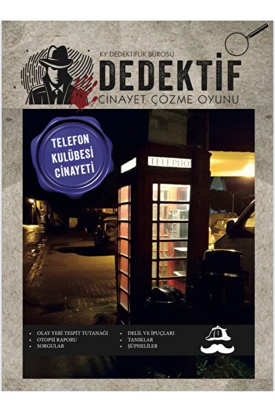 nihal yayıncılık DEDEKTİF OYUNU - TELEFON KULÜBESİ CİNAYETİ-KY-