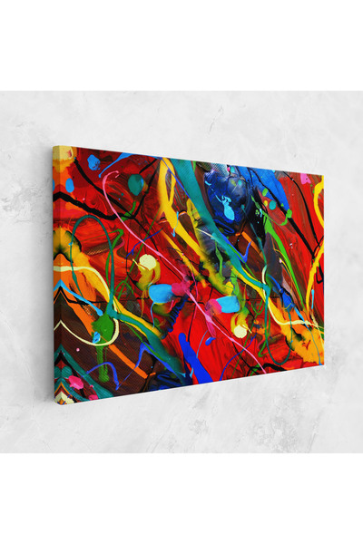 Arthub Canvas Painting, Bedroom And Living Room, Abstract, Hand Draw Red Painting