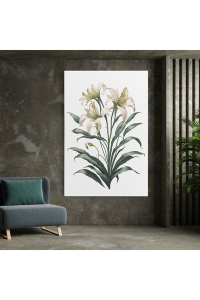 Arthub Canvas Painting, Bedroom And Living Room, Flowers, Columbia Lily