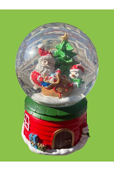 Polat Ticaret Kar Küresi Yılbaşı Konsepti Işıklı Müzikli Püskürtmeli