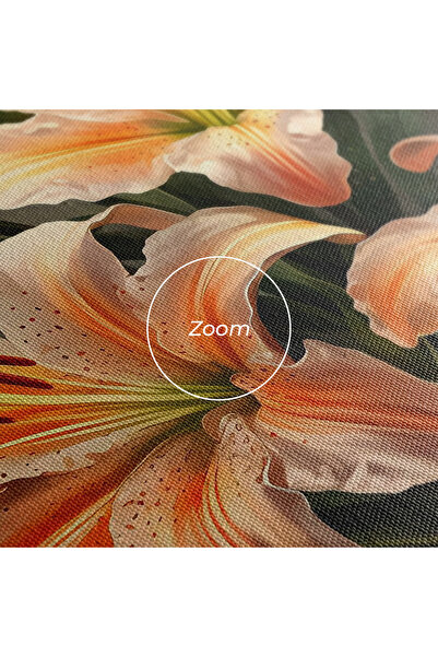 Arthub Canvas Painting, Bedroom And Living Room, Flowers, Light Orange Lily