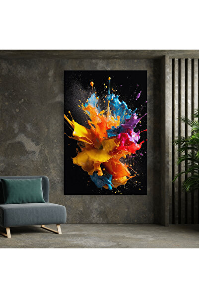 Arthub Canvas Painting, Bedroom And Living Room, Abstract, Colors Splashing