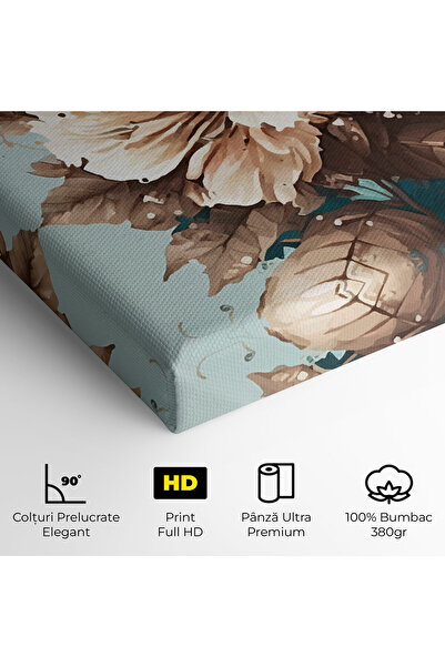 Arthub Canvas Painting, Bedroom And Living Room, Modern, Flower Green Watercolor