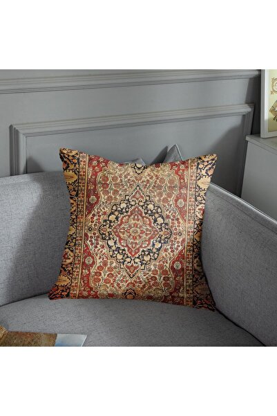 Generic San Worm 4-Pack Decorative Pillow Covers 18×18 in Vintage Turkish Kilim Design, Polyester Blend