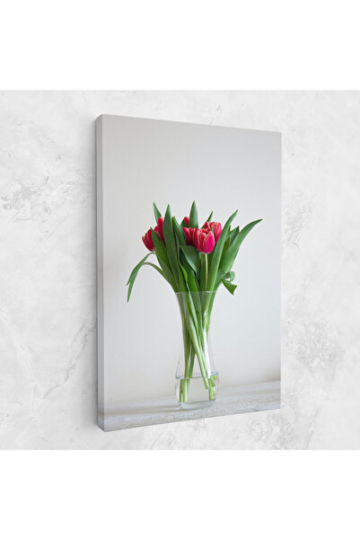 Arthub Canvas Painting, Bedroom And Living Room, Flowers, Pretty Tulips Vases