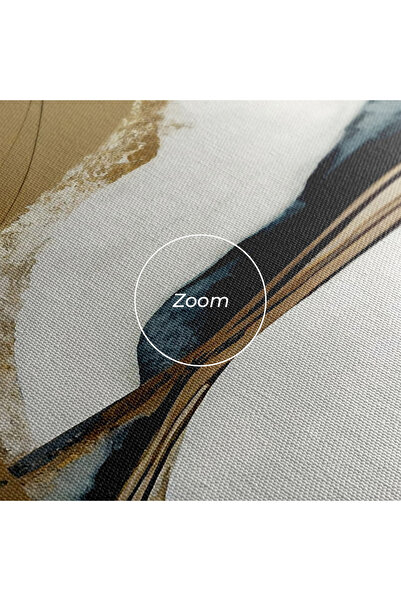 Arthub Canvas Painting, Bedroom And Living Room, Abstract, Golden Blue Marble