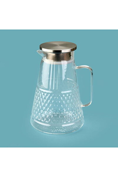 MİEN Kesik Cam Sürahi - Şeffaf - 1,8 lt