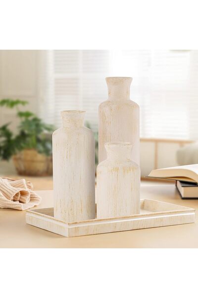 Creative Scents Rustic Lux Decorative Coffee Table Tray, Rectangular Resin Decorative Tray (Creative Scents)