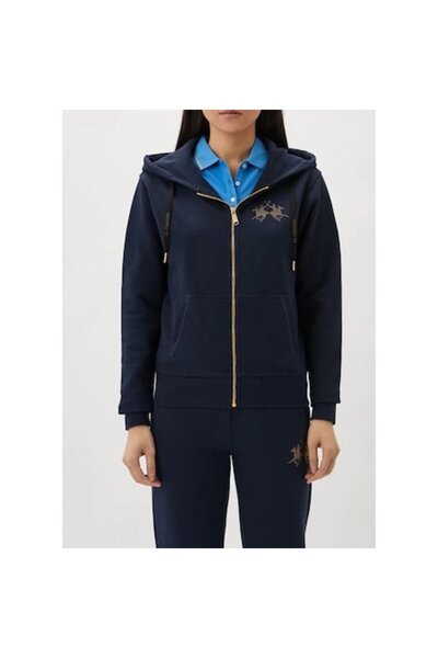 La Martina tracksuit sweatshirt, navy, size L INTL, 100% cotton