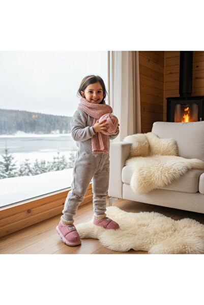 OEM Cotton lined slippers for children, for indoors or short outdoor outings, 43079B-85