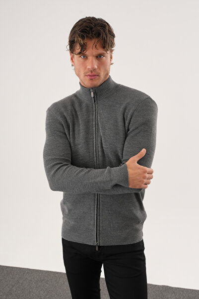 No Way Men's Regular Fit Full Zip Knit Cardigan