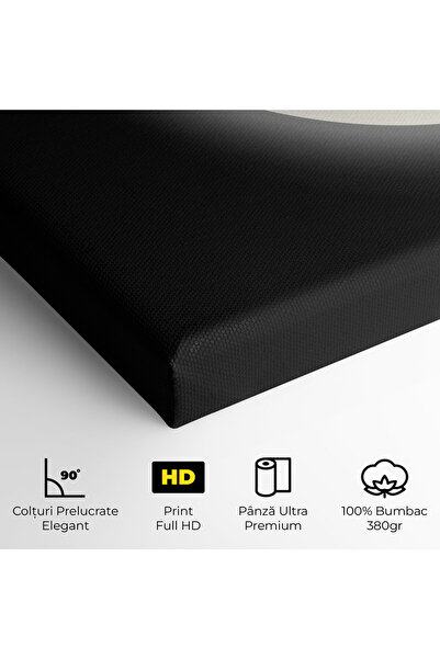 Arthub Canvas Painting, Bedroom And Living Room, Modern, Full Moon Leaf