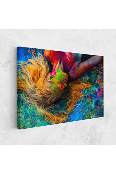 Arthub Tablou Canvas, Dormitor Si Living, Femei, Powder Holi Woman