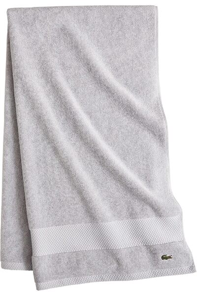 Lacoste Heritage Supima Cotton Bath Towel - Microchip, 30×54 inch
