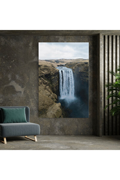 Arthub Canvas Painting, Bedroom And Living Room, Landscapes, Desert Vibe Waterfall