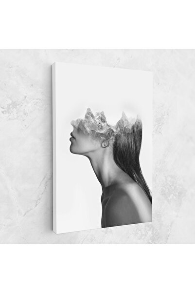 Arthub Canvas Painting, Bedroom And Living Room, Women, Woman Mountains View