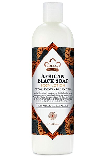 Nubian Heritage نوبيان لوشن للجسم صابون أسود 13 أونصة سائلة