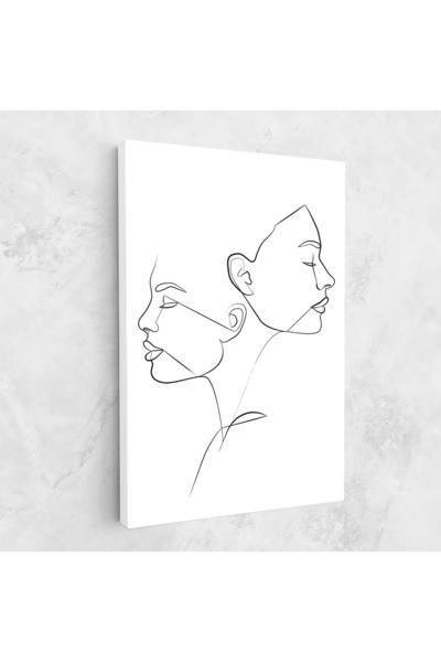 Arthub Canvas Painting, Bedroom And Living Room, Abstract, Female Black Line