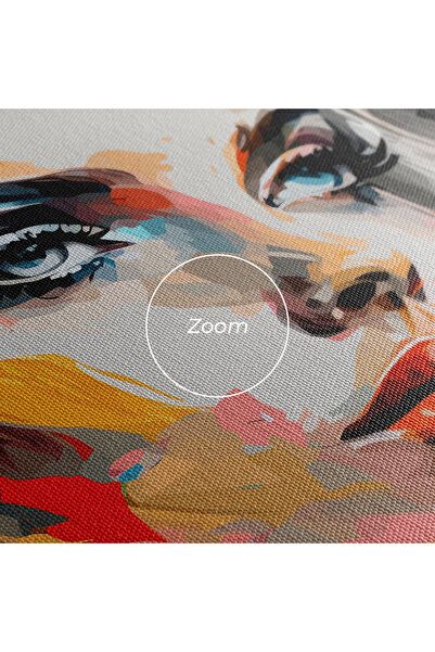 Arthub Canvas Painting, Bedroom And Living Room, Women, Blue Eye Face